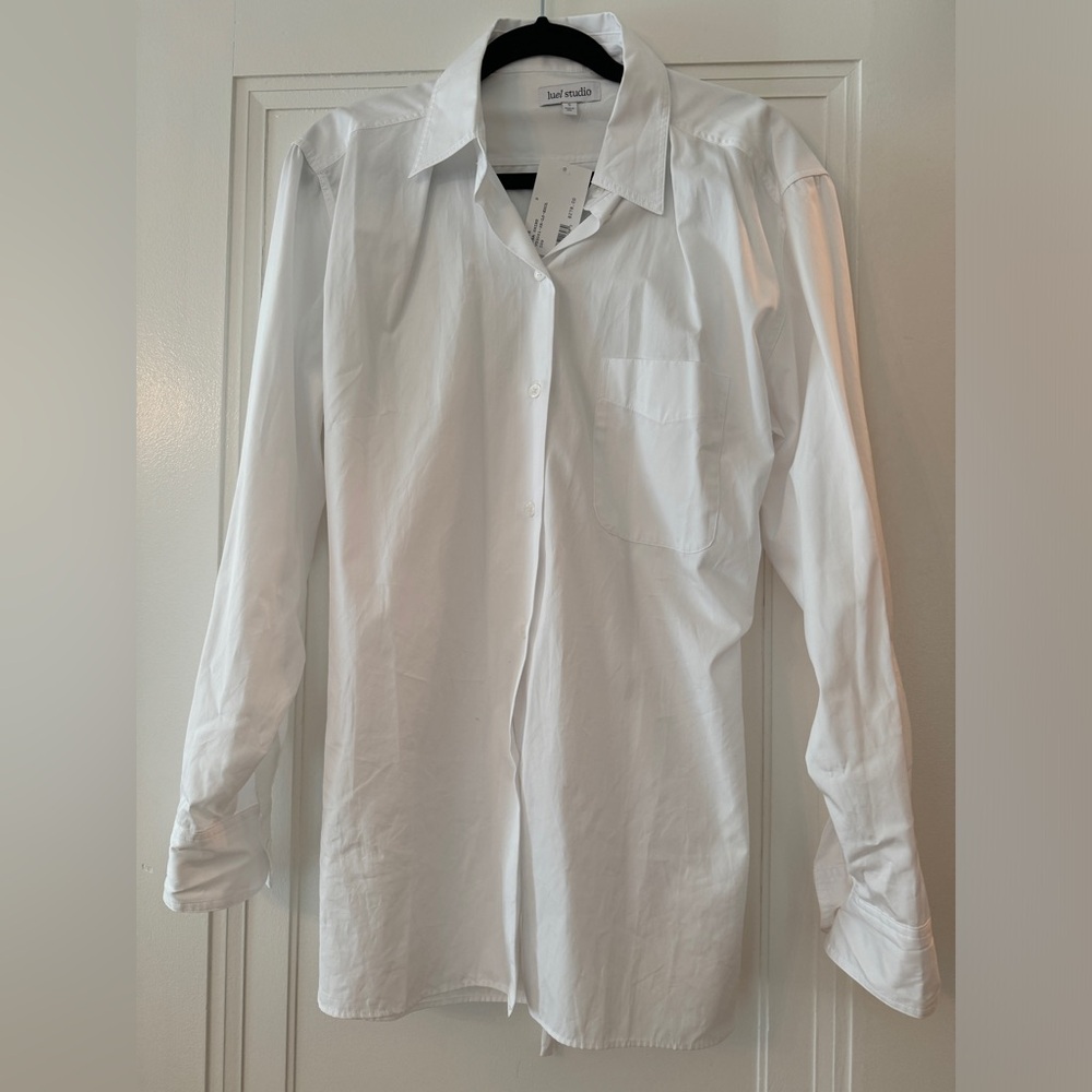 LUEL STUDIO
Thea Oversized Lace-Up Back Shirt